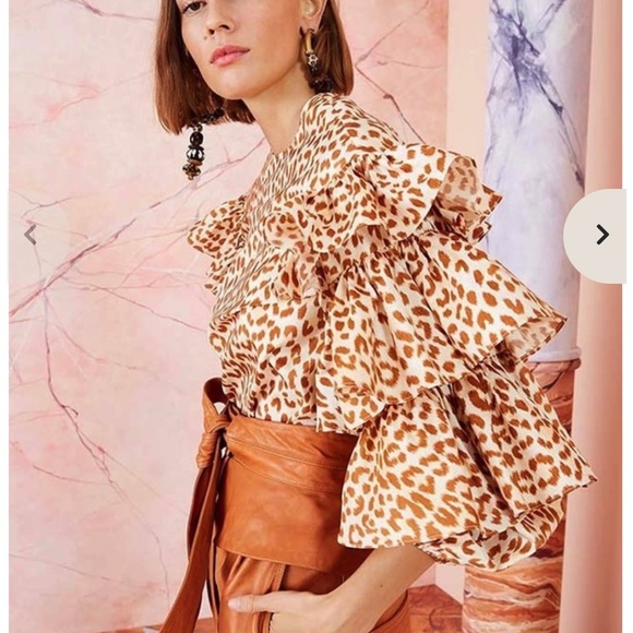 Ulla Johnson Tulia blouse, cheetah, 6 - Picture 4 of 7